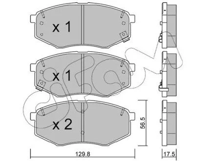 HYUNDAI Тормозн.колодки передн.ix20,Kia Soul II 10- CIFAM 822-942-0