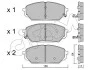 CIFAM HYUNDAI Колодки тормозные передн.IX55 822-999-0