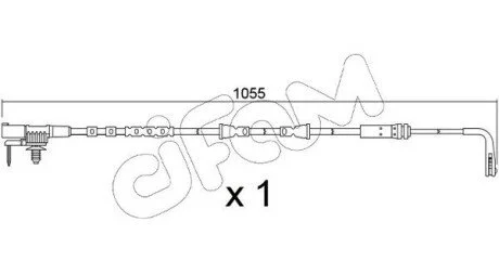 LAND ROVER Датчик зносу гал. колодок (перед) RANGE ROVER EVOQUE 1.5 20-, 2.0 18- CIFAM SU.391