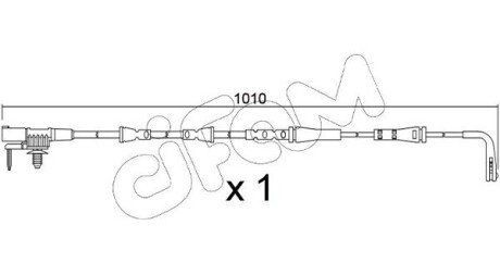 JAGUAR Датчик зносу гал. колодок (передній) XE 2.0 15- CIFAM SU.397