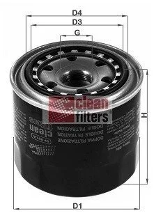Фільтр масла CLEAN FILTERS DF861A
