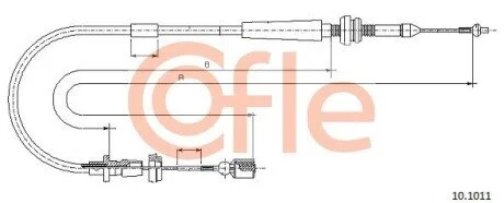 Тросик газу COFLE 101011