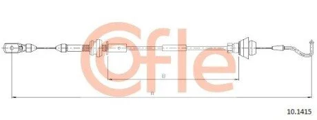 Трос акселератора COFLE 10.1415 (фото 1)
