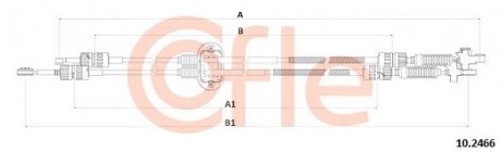 Кабель важеля зміни швидкості L+P COFLE 102466