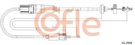Трос сцепления COFLE 102968