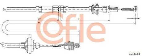 Трос зчеплення COFLE 103154