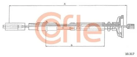 Трос зчеплення COFLE 10317