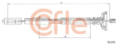 Трос сцепления COFLE 10.339