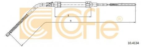 Трос ручного гальма COFLE 104134