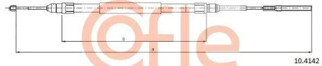 Трос ручного тормоза зад. П COFLE 10.4142