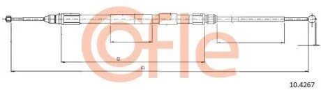 Трос ручного тормоза зад. X3(E83) 04-12 Пр. (1634/1230) COFLE 10.4267
