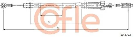 Трос ручного гальма COFLE 10.4723