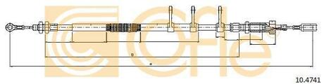 Трос ручного гальма перед. Citroen Jumper 2.0-3.0 HDI 06- (2296/1981mm) COFLE 10.4741 (фото 1)