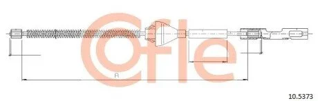 Трос ручного гальма COFLE 10.5373