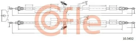 Трос ручного тормоза зад. Ford Kuga 08- Л.=Пр. (1940/1803+1850/1715) COFLE 10.5452