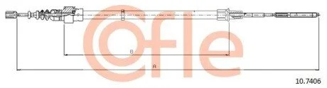 Трос стояночного тормоза COFLE 10.7406