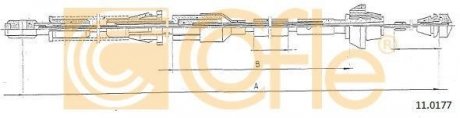 Тросик газу COFLE 110177