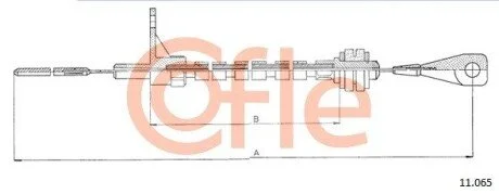 Тросик газу COFLE 11065
