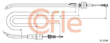 Тросик газу COFLE 111246