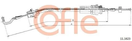 Тросик газу COFLE 111623