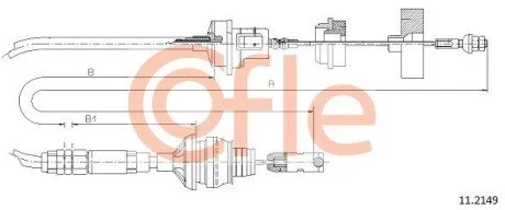 Трос зчеплення COFLE 11.2149