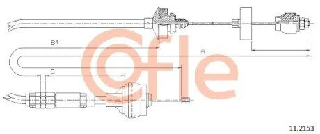 Трос зчеплення COFLE 112153