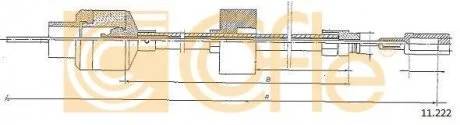 Трос зчеплення COFLE 11222