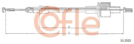 Трос зчеплення COFLE 11.2322