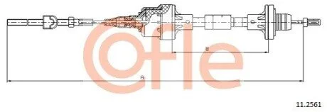 Трос зчеплення COFLE 112561