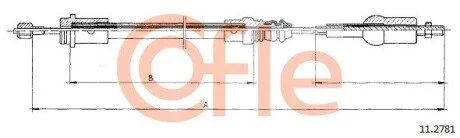 Трос зчеплення COFLE 112781