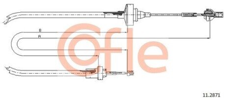 Трос зчеплення COFLE 11.2871