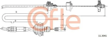 Трос зчеплення COFLE 113041