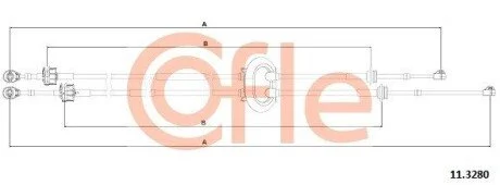 Linka zmiany biegуw C3 02- COFLE 113280