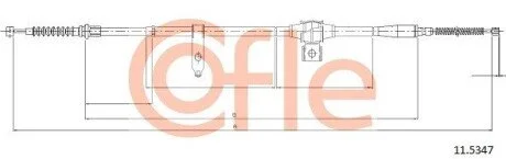 Трос ручника COFLE 115347