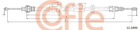 Трос ручного гальма COFLE 115496
