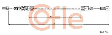 Трос ручника COFLE 11.5761