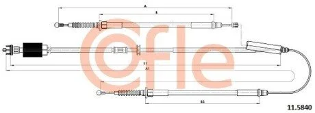 LINKA H-CA L+P OPEL ASTRA J GTC 11- ELEK COFLE 115840 (фото 1)