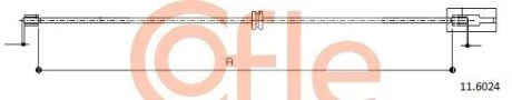 Трос ручного гальма COFLE 116024