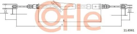 Трос ручного гальма COFLE 116561