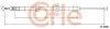 Трос ручного гальма Renault Kangoo 1.2/1.5dCi/1.6 08- (2392/1297mm) 11.6686