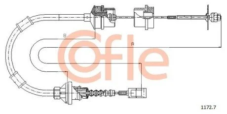 Трос зчеплення COFLE 1172.7