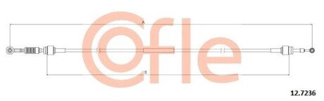 Трос COFLE 127236