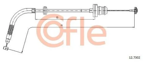 Тросик газу COFLE 127302