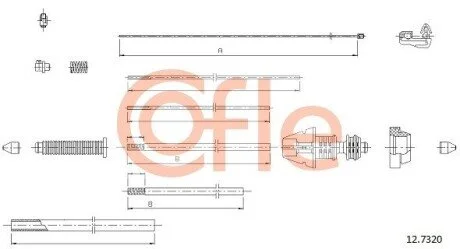Тросик газу COFLE 127320
