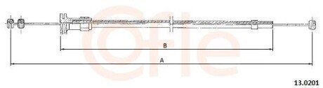 Трос капота T4 91> COFLE 13.0201