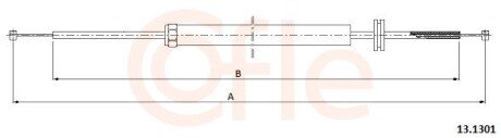 Трос приводу замку капота BMW 3 E36 91-98 COFLE 13.1301