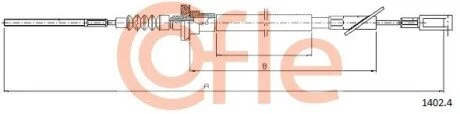 Linka sprz. SEICENTO 1.1 98- 610/292 COFLE 14024