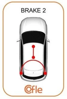 Трос ручного тормоза Seat Ibiza,Malaga,Ronda ->93 COFLE 15.103E