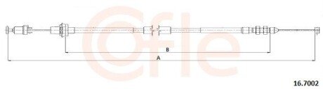 Тросик газу COFLE 167002