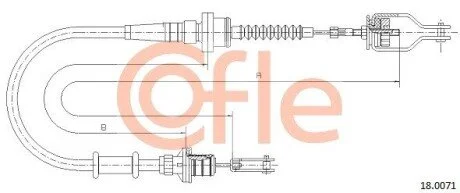 Трос зчеплення COFLE 180071